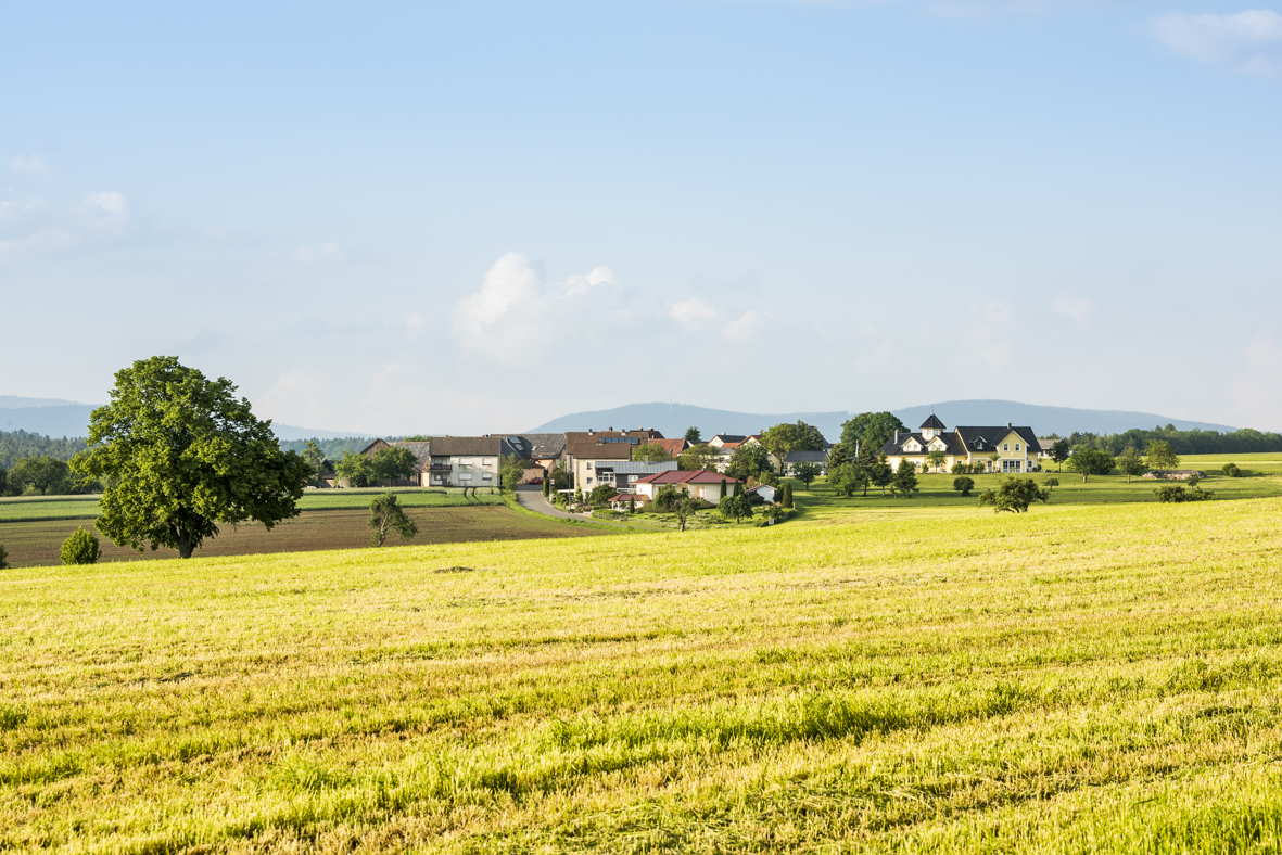 Panoramaaufnahme des Stadtteils Brüx.