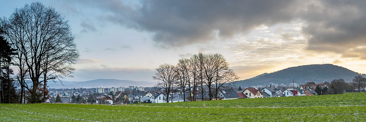 Panoramaaufnahme des Stadtteils Ketschenbach.